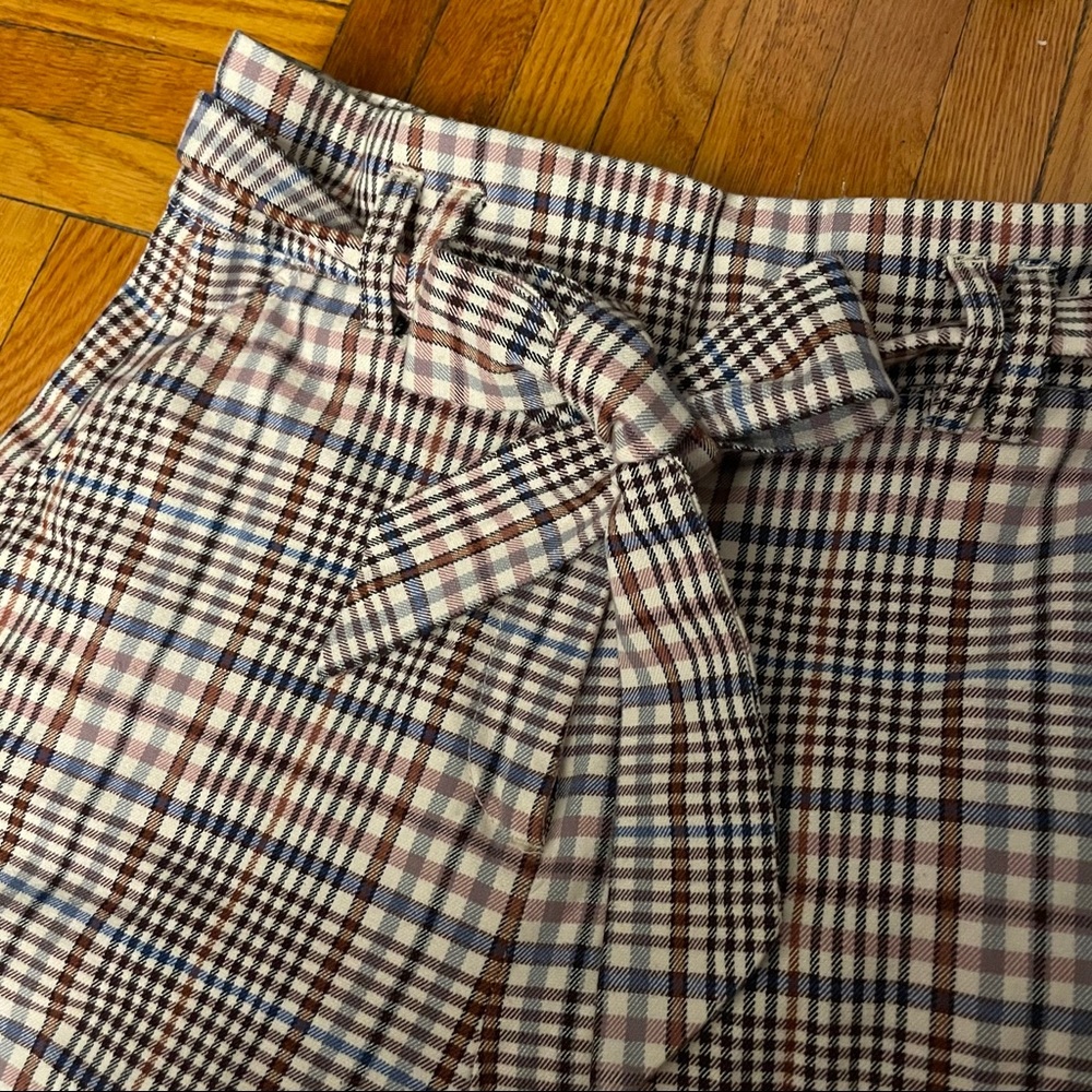 Plaid wide leg pants ✨